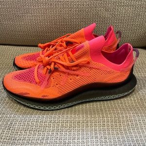 Adidas Originals 4D Fusio Primeknit Solar Orange Red Running Shoes FY5929